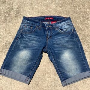 VIP Denim Jean Shorts faded Jr 1/2 or 14 kids